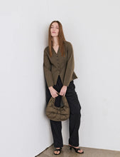 Load image into Gallery viewer, Stretchy Nylon Sara Jacket, Tarmac
