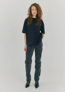 Scottie tee, Black washed
