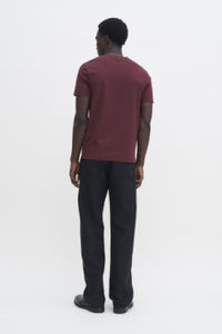 Stretch Cotton Tee burgundy
