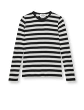 Load image into Gallery viewer, Sharon Fine Wool Knit, Black/Vanilla
