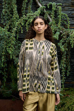 Load image into Gallery viewer, SIBYL Ikat voile shirt, Citrus dark beige
