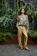 Load image into Gallery viewer, SIBYL Ikat voile shirt, Citrus dark beige
