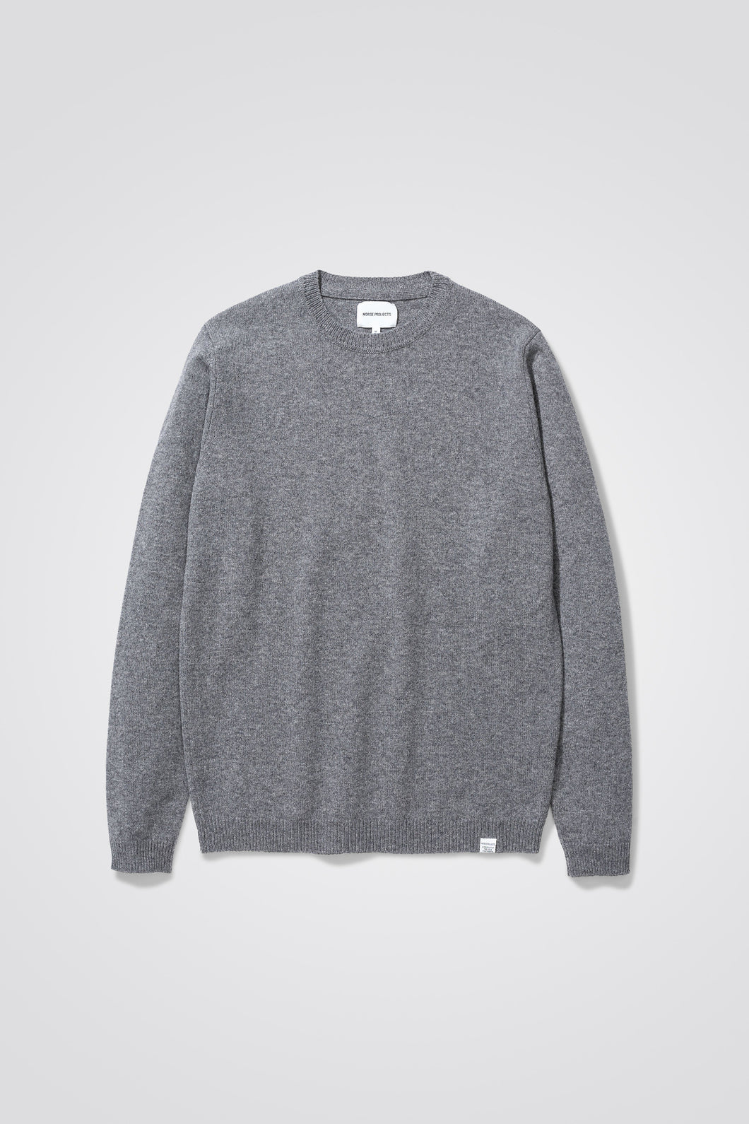 Sigfred Merino Lambswool Sweater Grey Mel.