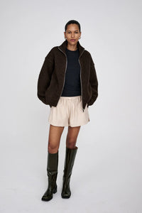 SIGNAL Sheep knit jacket Dark brown