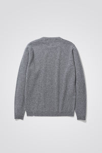 Sigfred Merino Lambswool Sweater Grey Mel.