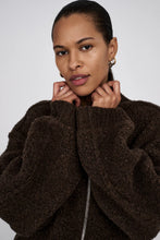 Load image into Gallery viewer, SIGNAL Sheep knit jacket Dark brown
