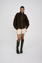 Load image into Gallery viewer, SIGNAL Sheep knit jacket Dark brown
