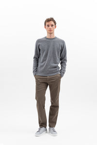 Sigfred Merino Lambswool Sweater Grey Mel.