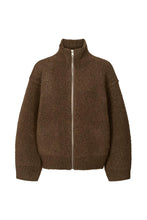 Load image into Gallery viewer, SIGNAL Sheep knit jacket Dark brown
