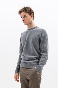 Sigfred Merino Lambswool Sweater Grey Mel.