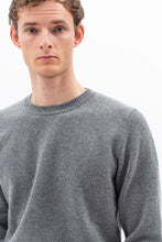 Load image into Gallery viewer, Sigfred Merino Lambswool Sweater Grey Mel.
