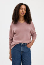 Load image into Gallery viewer, Soft Wool V-Neck Sweater, Light Pink
