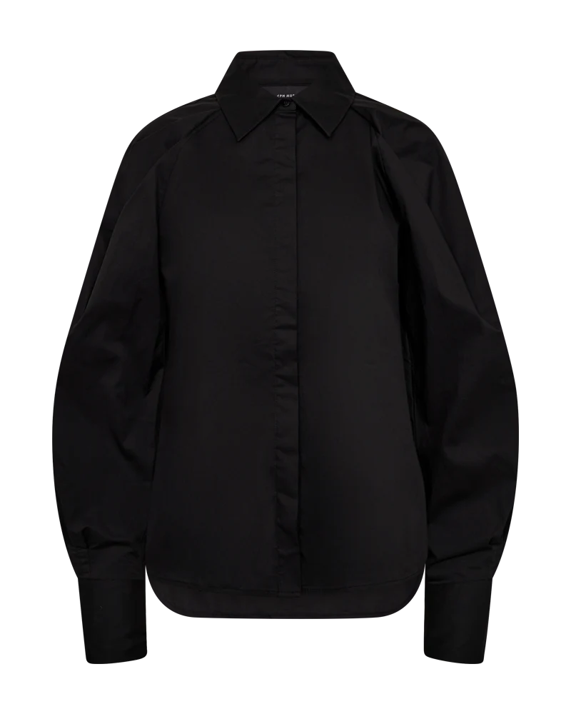 SOPHIE shirt puff sleeves, Black