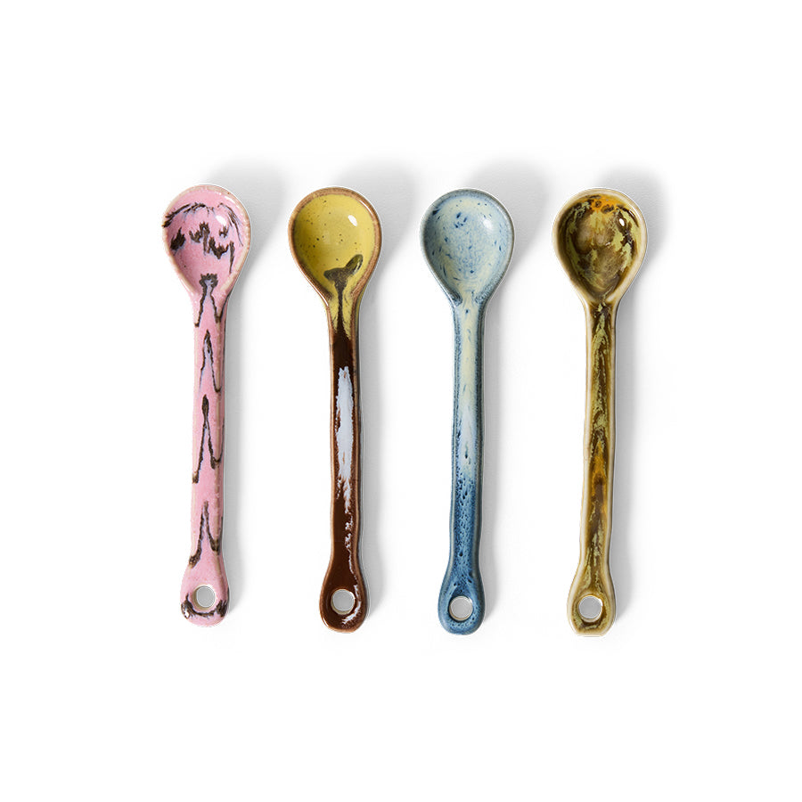 70s ceramics spoons M (set of 4), sketch