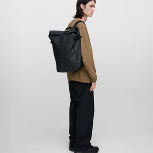 STREAM Slim Rolltop Backpack L Black