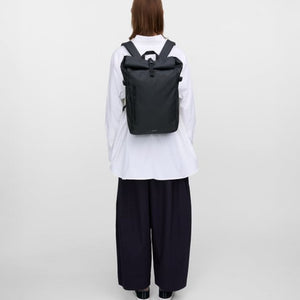 STREAM Slim Rolltop Backpack M Black