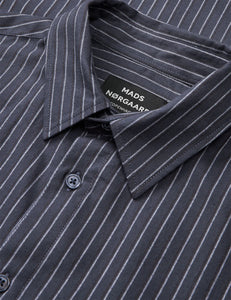 Sune Cotton Flannel Stripe Shirt, Parisian Night
