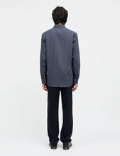 Load image into Gallery viewer, Sune Cotton Flannel Stripe Shirt, Parisian Night
