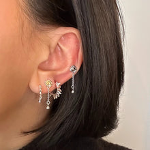 Laden Sie das Bild in den Galerie-Viewer, Sunshine Leaves Hoops, Silver
