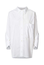 Load image into Gallery viewer, SUSAN Poplin twist cuff shirt, White
