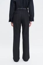 Load image into Gallery viewer, Tailored Cotton Trousers Black
