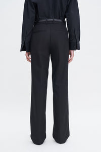 Tailored Cotton Trousers Black