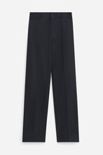 Load image into Gallery viewer, Tailored Cotton Trousers Black
