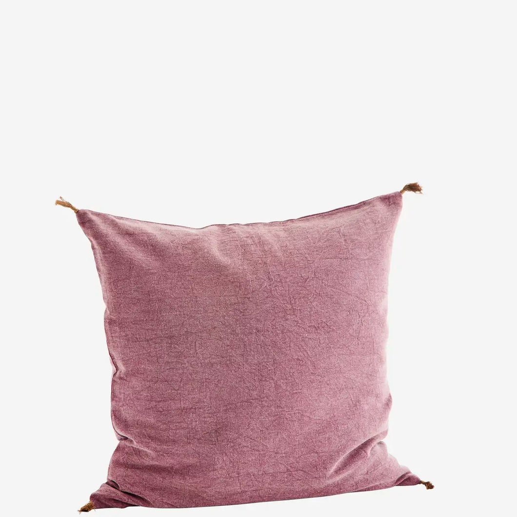 Cotton cushion cover 50x50 cm Plum