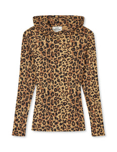 Tilla Hood AOP, Leopard/Black
