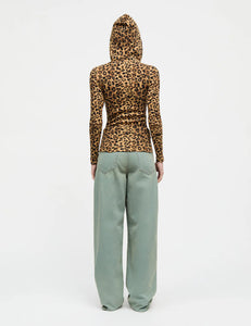 Tilla Hood AOP, Leopard/Black