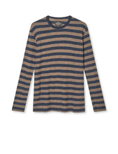 Load image into Gallery viewer, Tobias Fine Wool Knit, Brown/Navy
