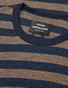 Tobias Fine Wool Knit, Brown/Navy