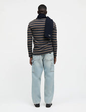 Load image into Gallery viewer, Tobias Fine Wool Knit, Brown/Navy
