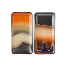 Load image into Gallery viewer, 70s ceramics small trays, twenty four hours, set of 2
