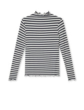 Load image into Gallery viewer, Trutte Stripe LS Tee, Vanilla Ice/Parisian Night
