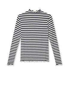 Trutte Stripe LS Tee, Vanilla Ice/Parisian Night