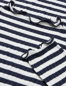 Trutte Stripe LS Tee, Vanilla Ice/Parisian Night