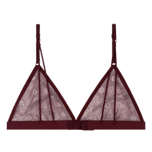 Laden Sie das Bild in den Galerie-Viewer, UMA triangle bralette, Bordeaux
