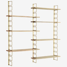 Laden Sie das Bild in den Galerie-Viewer, Wall rack with wooden shelves
