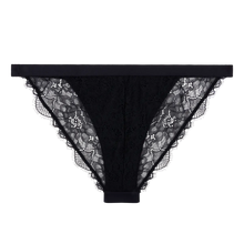 Load image into Gallery viewer, WILD ROSE Comfortable lace briefs, Black
