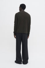 Load image into Gallery viewer, Yak Sweater Dark Khaki Green
