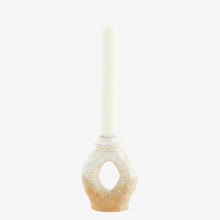 Load image into Gallery viewer, Stoneware candle stand Offwhite
