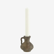 Load image into Gallery viewer, Stoneware candle holder Grey
