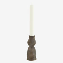 Load image into Gallery viewer, Stoneware candle holder Grey
