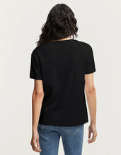 Load image into Gallery viewer, Emma Tee Rib Cotton Jersey Black
