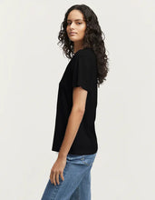 Load image into Gallery viewer, Emma Tee Rib Cotton Jersey Black
