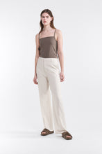 Load image into Gallery viewer, Cotton Stretch Singlet dark taupe
