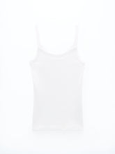 Load image into Gallery viewer, Fine Rib Singlet White
