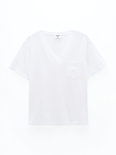 Load image into Gallery viewer, V-neck Tee White
