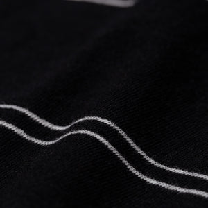 Joakim Cotton/Linen Fine Stripe Black